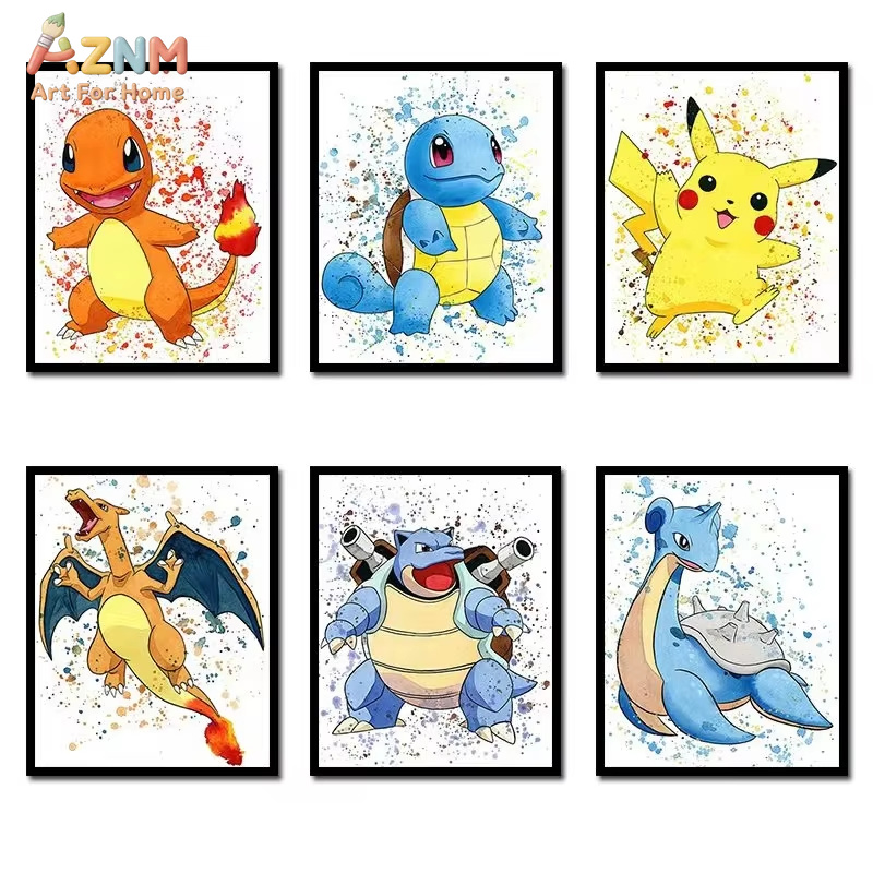 1PC, Anime Pokemon Canvas Schi - Anime Merchandise Posters recensie en prijs
